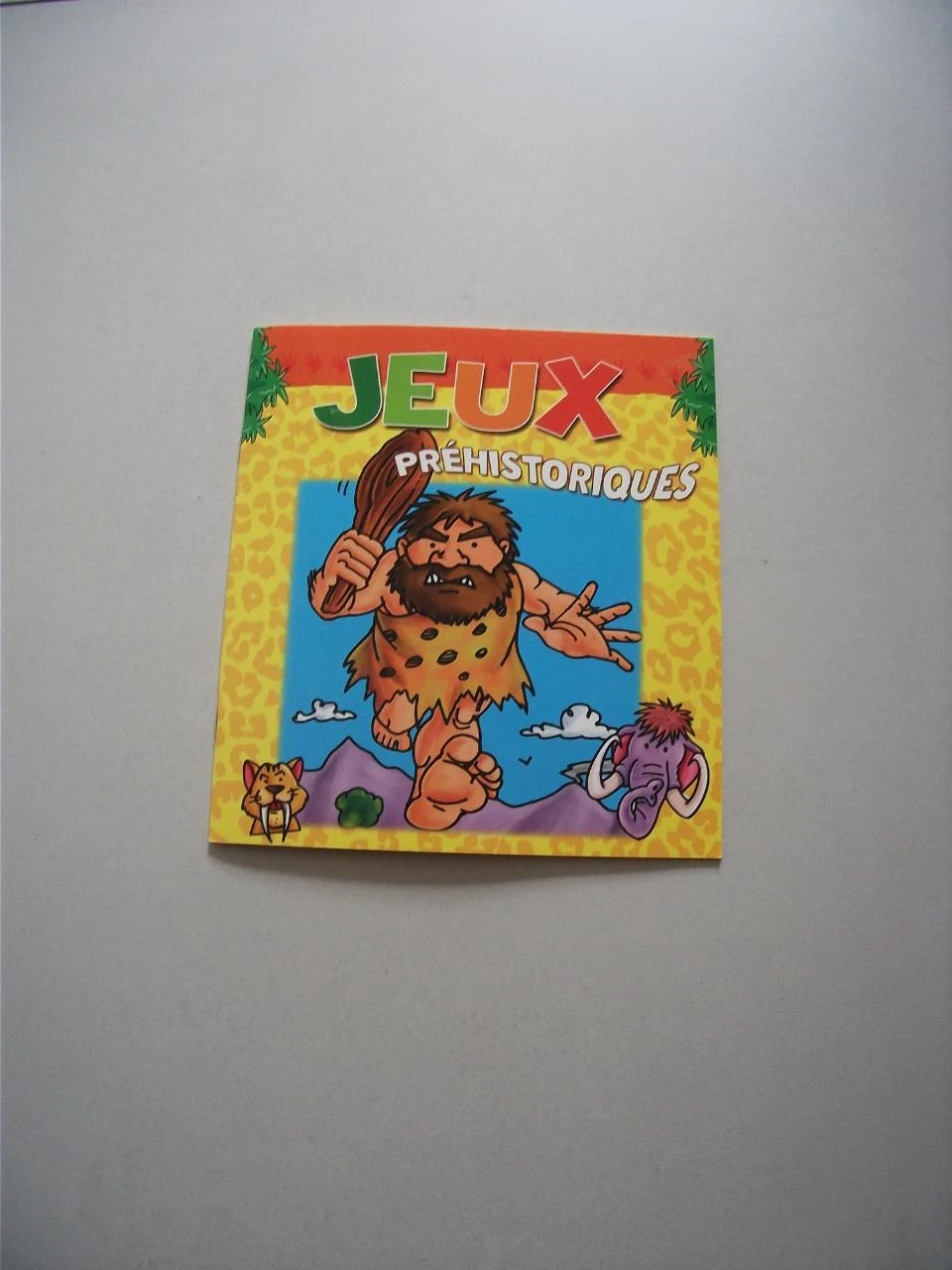 Livre jeux Préhistoriques enfant